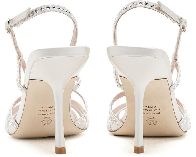 Босоножки Stuart Weitzman Carlyle Sandals 85 с квадратным мысом