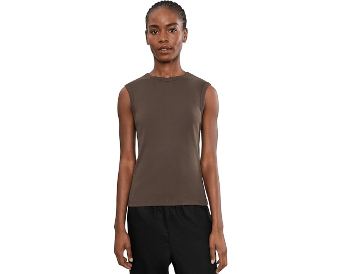 Madewell топ Ribbed Shell Tank с ребристой фактурой