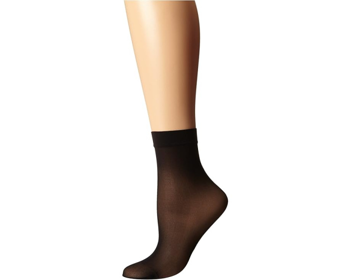 Носки Wolford Individual 10 с двойной оплеткой из эластана и матовым эффектом