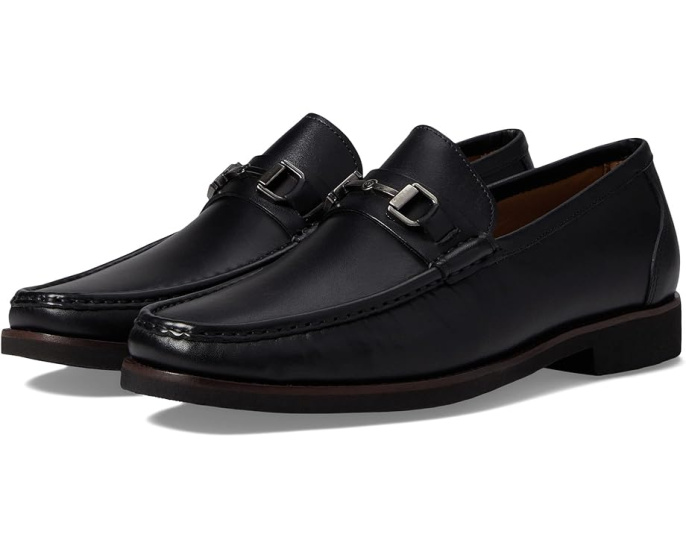 Лоферы Peter Millar Crown Leather Bit с металлической пряжкой и кожаной подкладкой
