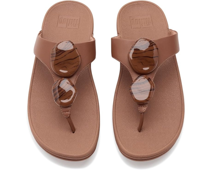 FitFlop Сандалии Lulu с мраморным камнем и перемычкой