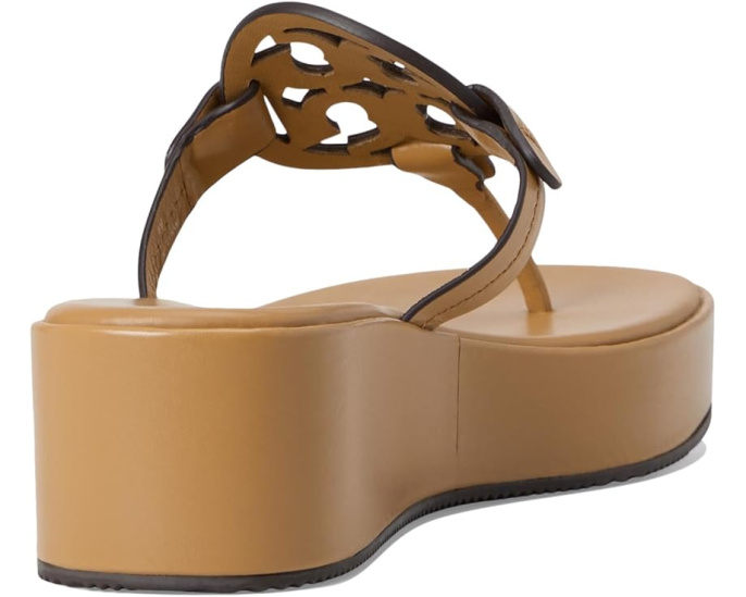 Сандалии Tory Burch Miller Wedge 25 mm с искусственной кожей и стелькой