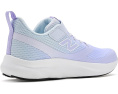 New Balance 625 детские кроссовки на липучках фиолетовые с дышащей сеткой