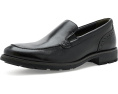 Clarks Emmet Step туфли на каждый день из черной гладкой кожи