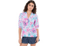 Топ Lilly Pulitzer Mialeigh с рукавом до локтя из льна