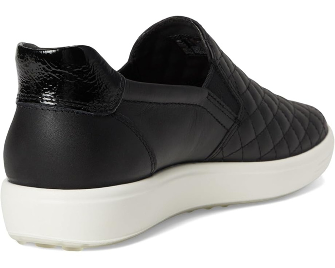 Мокасины ECCO Soft 7 Quilted Easy Slip-On с эластичной застежкой и стеганым верхом