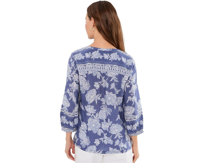 Блузка Breezy Blooms 3/4 от Tommy Bahama с цветочным принтом