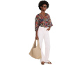 Raglan Sleeve Button-Down Blouse