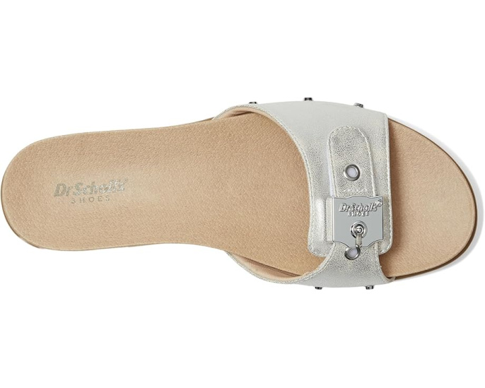Босоножки Nice Iconic Flat Sandal Dr Scholl's с блестящим верхом