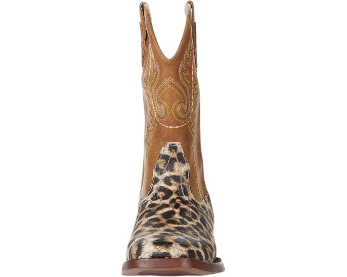Детские ковбойские сапоги Roper Kids Glitter Leopard с леопардовым принтом