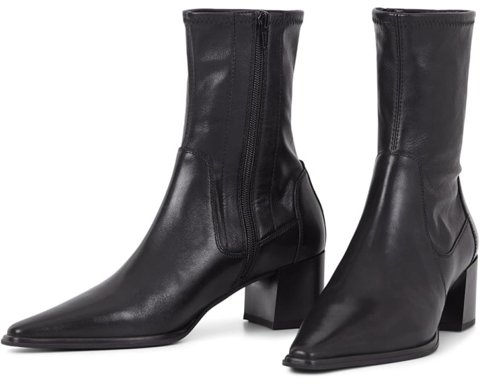 Ботильоны Giselle Leather Stretch Booties Vagabond Shoemakers с каблуком