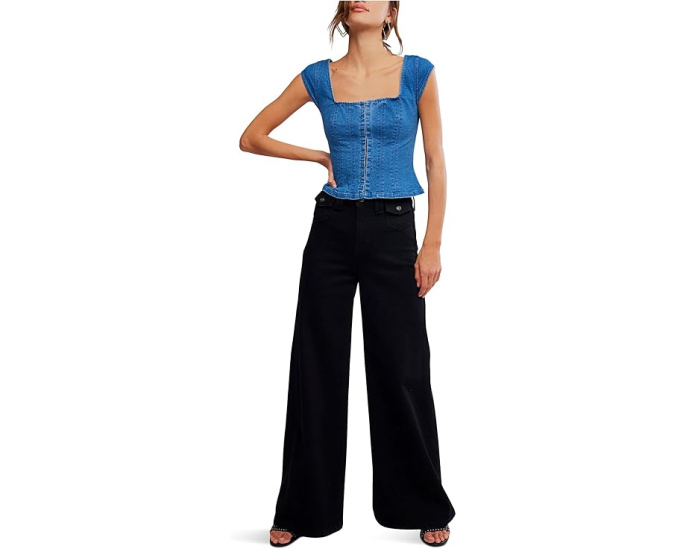 Топ корсет Free People Marilyn Denim Corset из денима