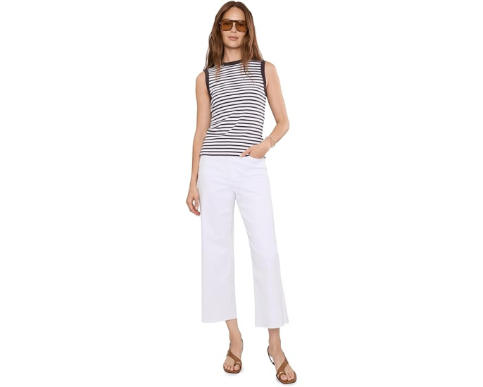Джинсы NYDJ Coco Relaxed Wide Leg Crop с необработанным краем