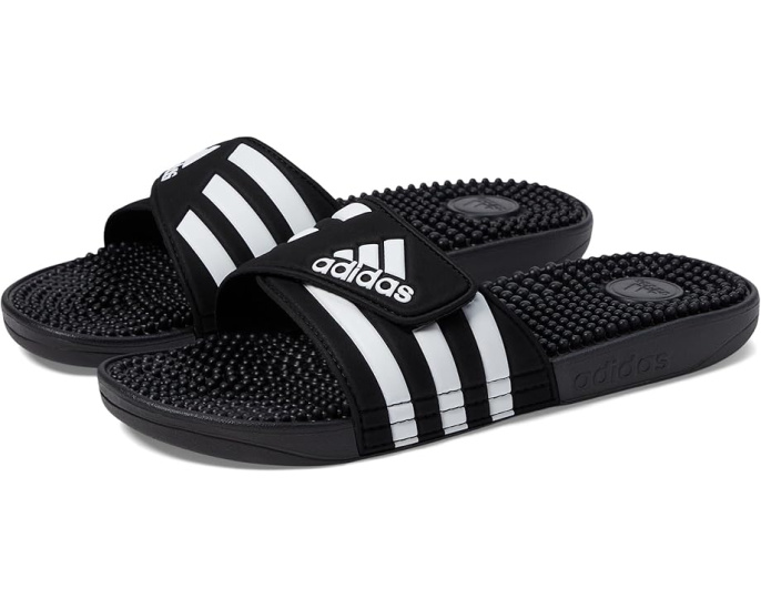 adidas Adissage сланцы с массажными элементами и регулируемым ремешком