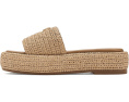 Сандалии COACH Sculpted C Raffia Flatform Slides на платформе