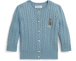 Детский хлопковый кардиган Polo Bear с мини-косами Polo Ralph Lauren