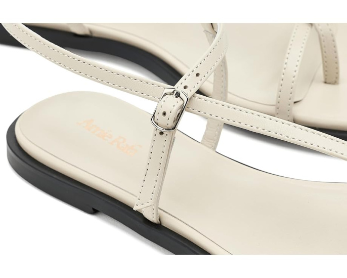 Кожаные сандалии Maxy Flat на плоской подошве от Amie Rafa