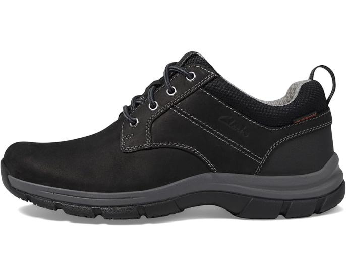 Clarks Walpath Low водонепроницаемые кожаные кроссовки на квадратном каблуке