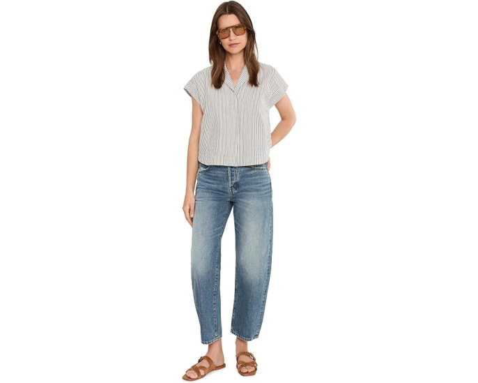 Брюки The Barrel в цвете Solstice от Madewell