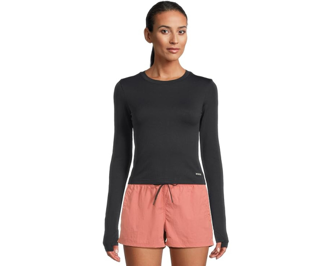 Лонгслив Peak Knit с укороченным кроем и технологией HeiQ Mint