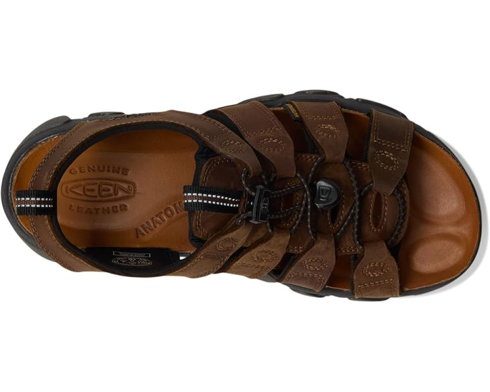 Сандалии KEEN Daytona II с водонепроницаемой кожей и пробковой подошвой