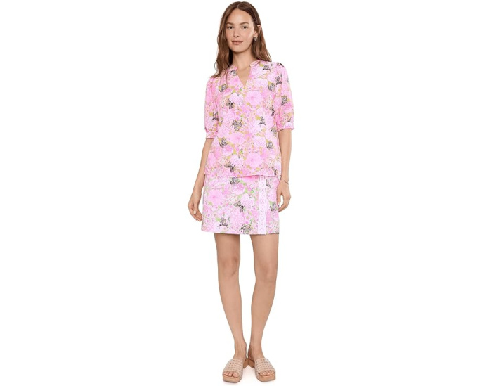 Lilly Pulitzer топ Brinelle с разноцветным цветочным принтом