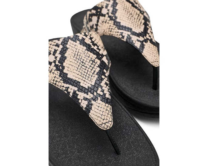 Сандалии с перемычкой Lulu Snake с змеиным принтом FitFlop