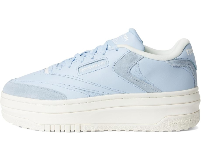 Кроссовки Reebok Club C Extra с платформенной подошвой и кожаным верхом