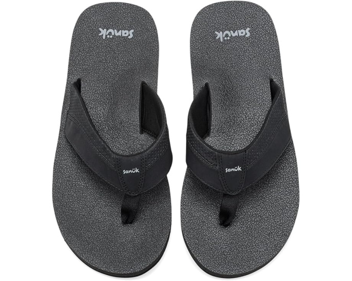 Сандалии Sanuk Beer Cozy Iv с перфорированным верхом и стелькой Yoga Mat