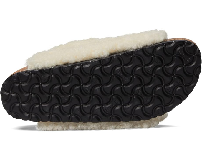 Сандалии Birkenstock Arizona Big Buckle Teddy из овчины с пробковой стелькой