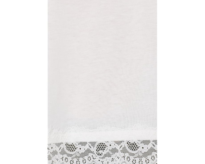 Lainey Lace Trim Shorts Sleeve Tee