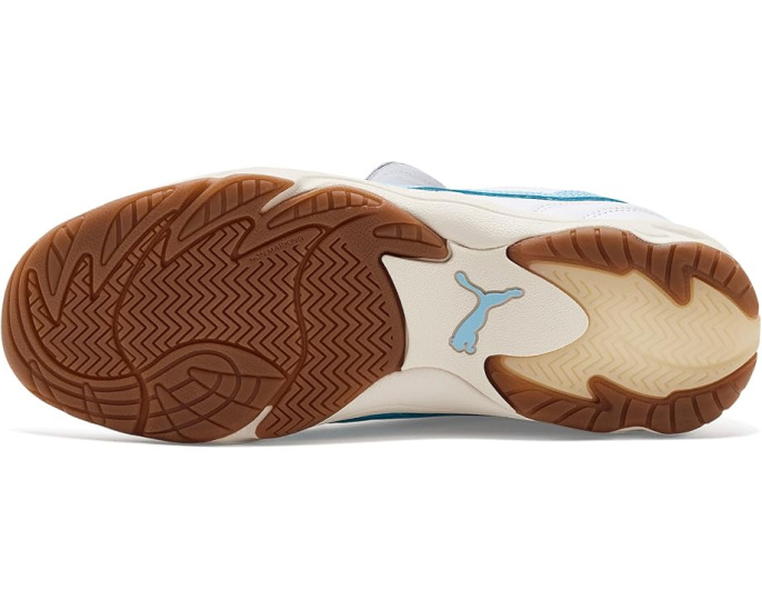 Кроссовки King Indoor от PUMA из кожи с золотым тиснением