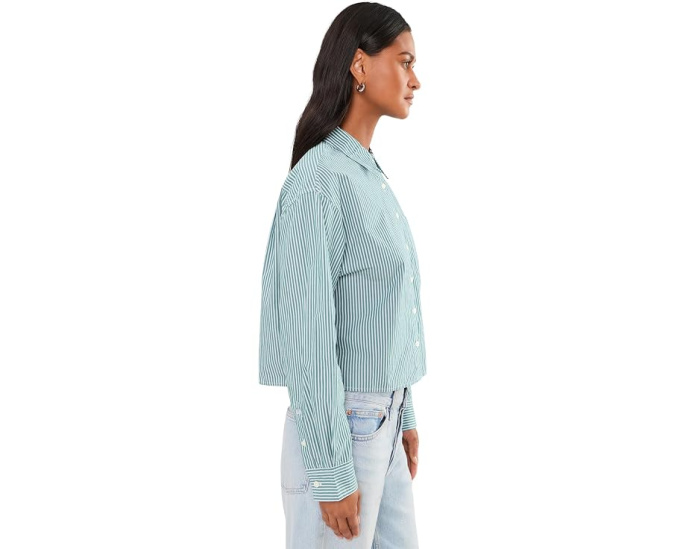 Укороченная рубашка Easy от Madewell в расслабленном стиле