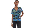 Футболка The Janie Favorite Button Neck Tee Delmira от Johnny Was