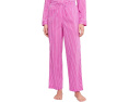 Пижамный комплект Long Sleeve Notch Collar Long Pants PJ от Lauren Ralph Lauren с принтом в розовую полоску
