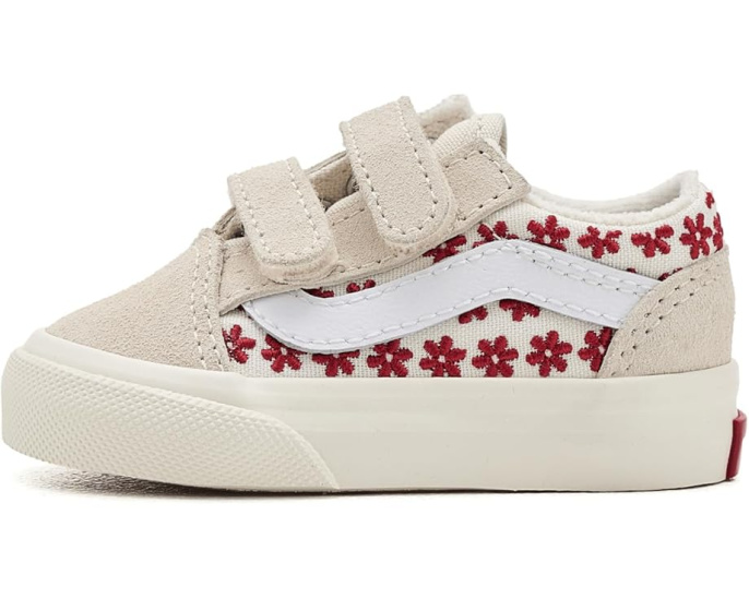 Кроссовки Vans Old Skool V с двойной липучкой для малышей