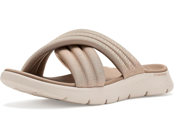 Сандалии SKECHERS GO Walk Flex с объемной поперечной полосой и амортизацией