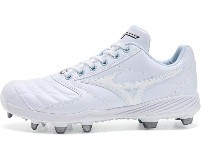 Mizuno бутсы Pro Select Fastpitch TPU белые для софтбола
