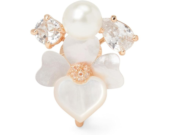 Серьги-клипсы Precious Pansy Cluster с кубическим цирконием