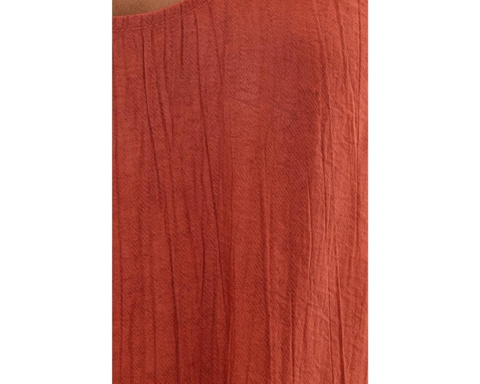 Платье Natori Terra Foil Crinkle Scoop Neck из фольгированной ткани