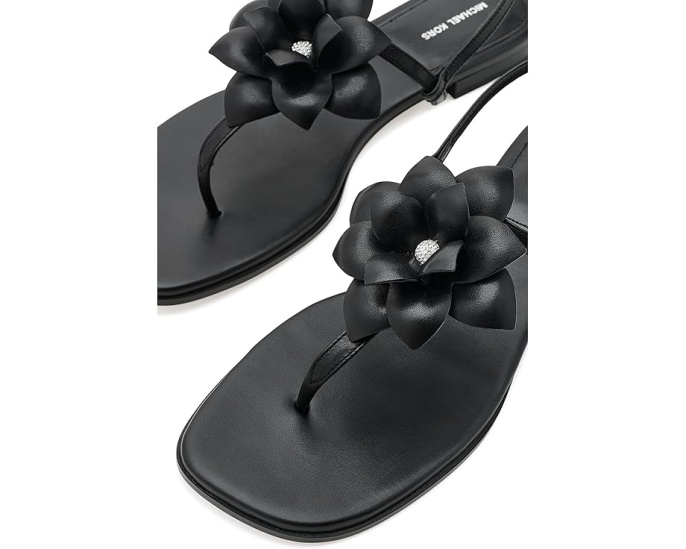 Сандалии Jacie Thong MICHAEL Michael Kors с кожаным цветком