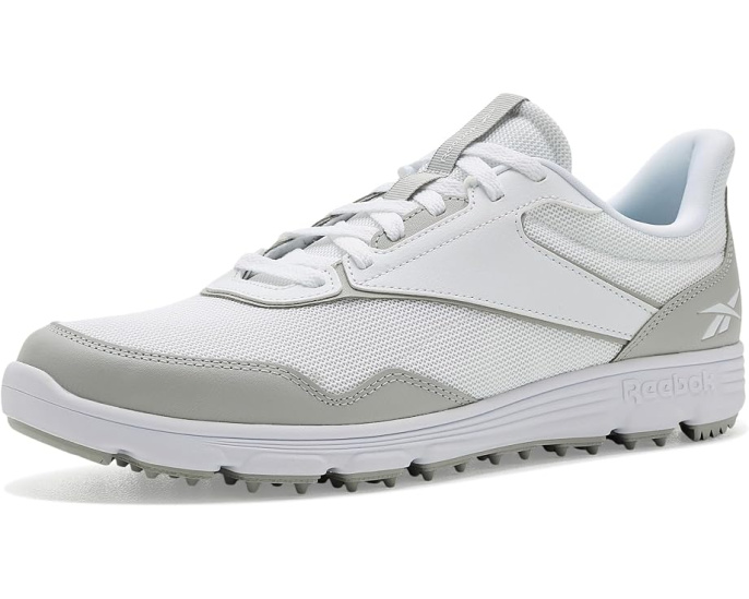 Кроссовки Reebok Course Ease для гольфа белые с серыми вставками