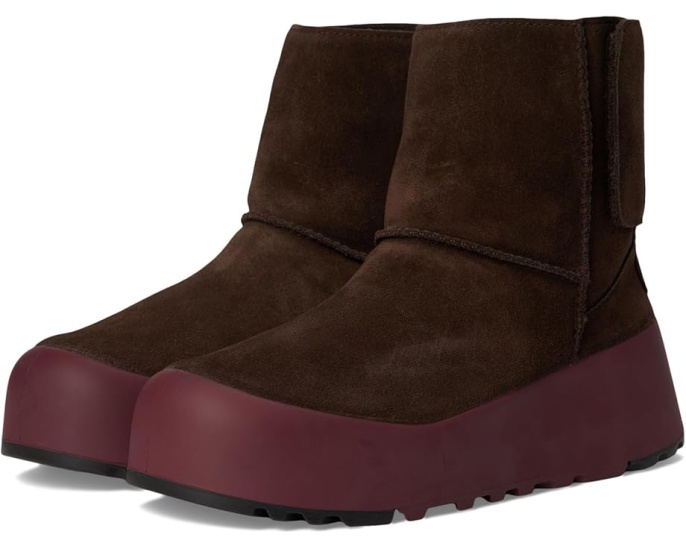 Ботинки Classic Streetscape UGG на платформе. Водоотталкивающий замш и шерстяная подкладка
