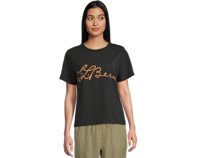 Футболка L.L.Bean Signature Premium Essential Novelty с принтом