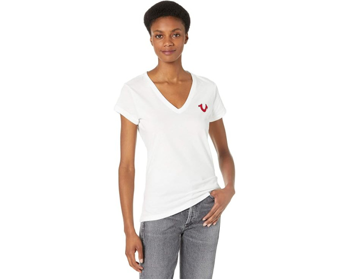 Футболка True Religion Buddha Deep V с глубоким вырезом