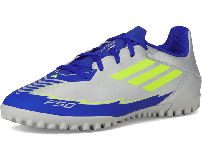 Бутсы Adidas F50 Club Turf Messi для искусственного газона с перфорированным язычком