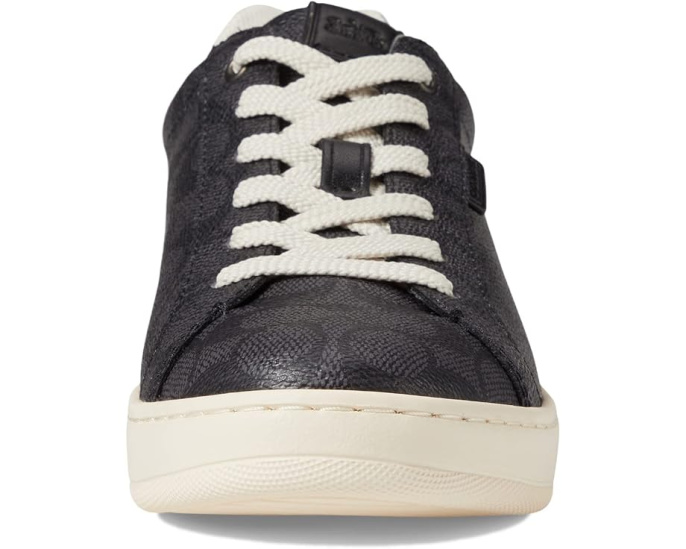 Кеды COACH Lowline Low Top серые на шнуровке
