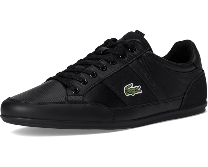 Кроссовки Lacoste Chaymon Tonal с кожаным верхом и контрастной окантовкой