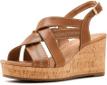 Сандалии Clarks Sabina Sling на пробковом клине с регулируемым ремешком