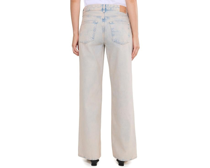 Джинсы AG Jeans Adria с низкой посадкой и широкими штанинами в оттенке Mojave Pink